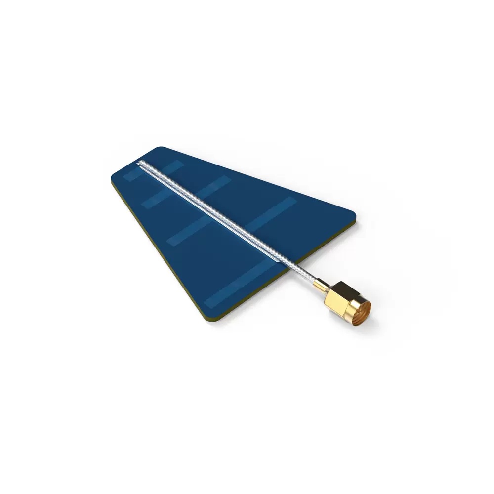 UWB-PCB-D: сверхширокополосная направленная логарифмическая печатная антенна