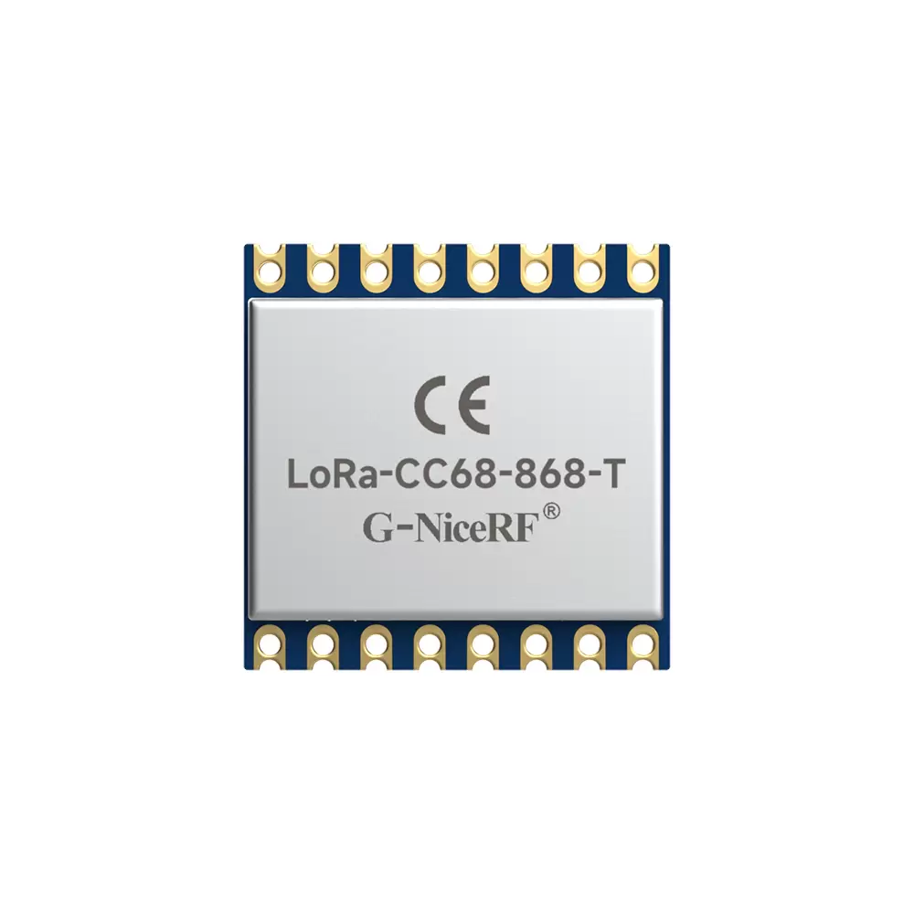 LoRa-CC68-868-T: беспроводной приёмопередатчик LLCC68 LoRa с сертификатом CE-RED, термокомпенсирующим кварцевым генератором (TCXO) и защитой от электростатического разряда