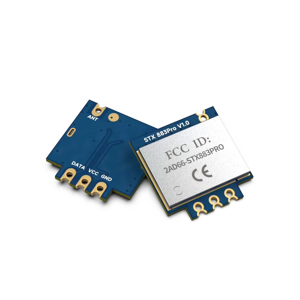 STX883Pro: модуль передатчика ASK высокой мощности 433 МГц, сертифицированный CE-RED и FCC ID