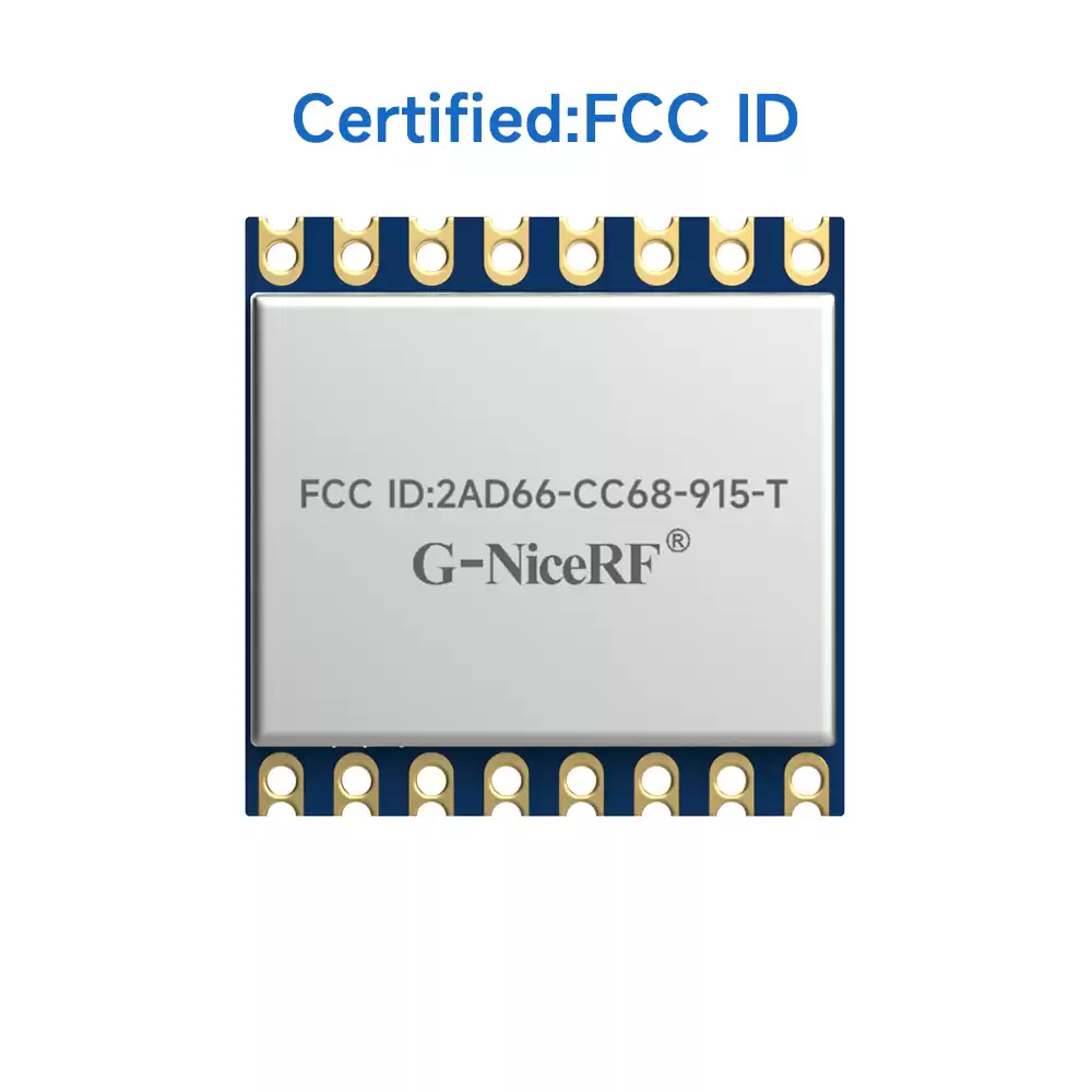 LoRa-CC68-915-T: сертифицированный FCC ID беспроводной приемопередающий модуль LLCC68 LoRa с TCXO для стабильной связи и защиты от электростатического разряда