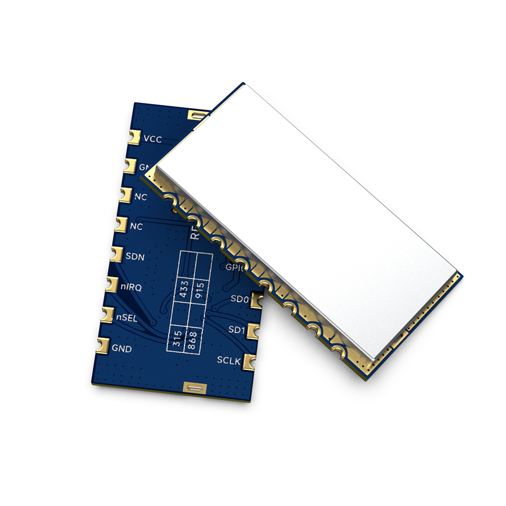 RF4432F27: модуль радиопередатчика и приемника Si4432 мощностью 500 мВт с кварцевым генератором 10 ppm