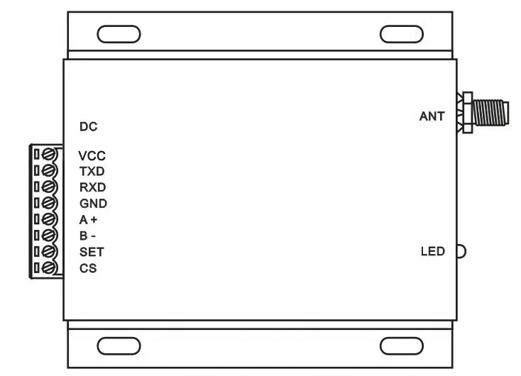Определение контактов модуля UART RF SV6500