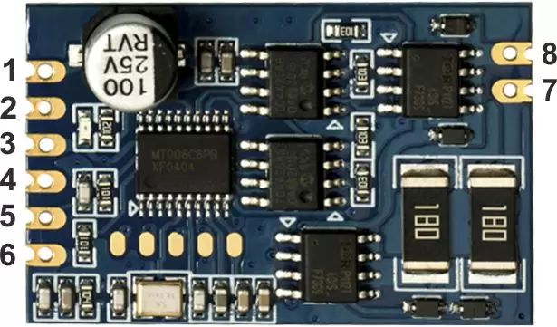 Определение интерфейса передающего модуля RF125-TX2