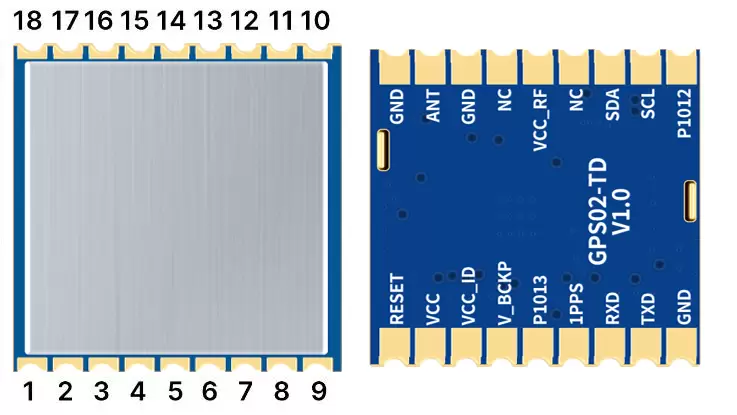 Определение контактов GPS-модуля GPS02-TD