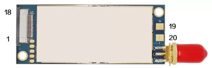 Определение контактов беспроводного модуля DMR858S.